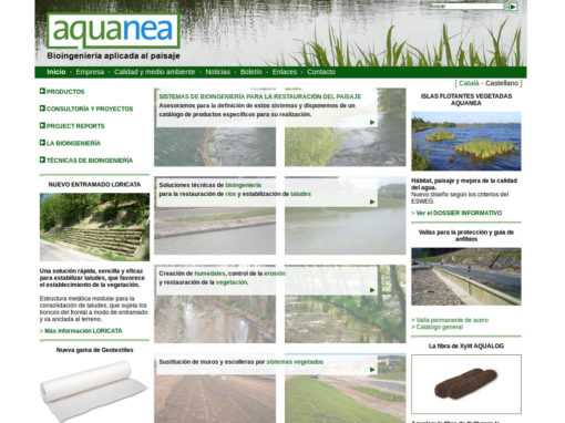 Web corporativa per a empresa de bioenginyeria de paisatges