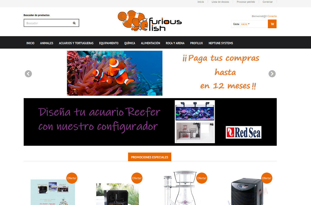 eCommerce online para tienda de animales