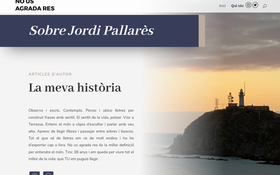 Web-blog de escritor Jordi Pallarès