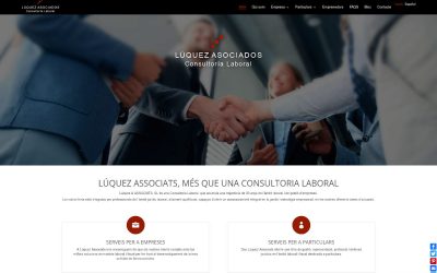Web gestoría laboral Luquez Asociados
