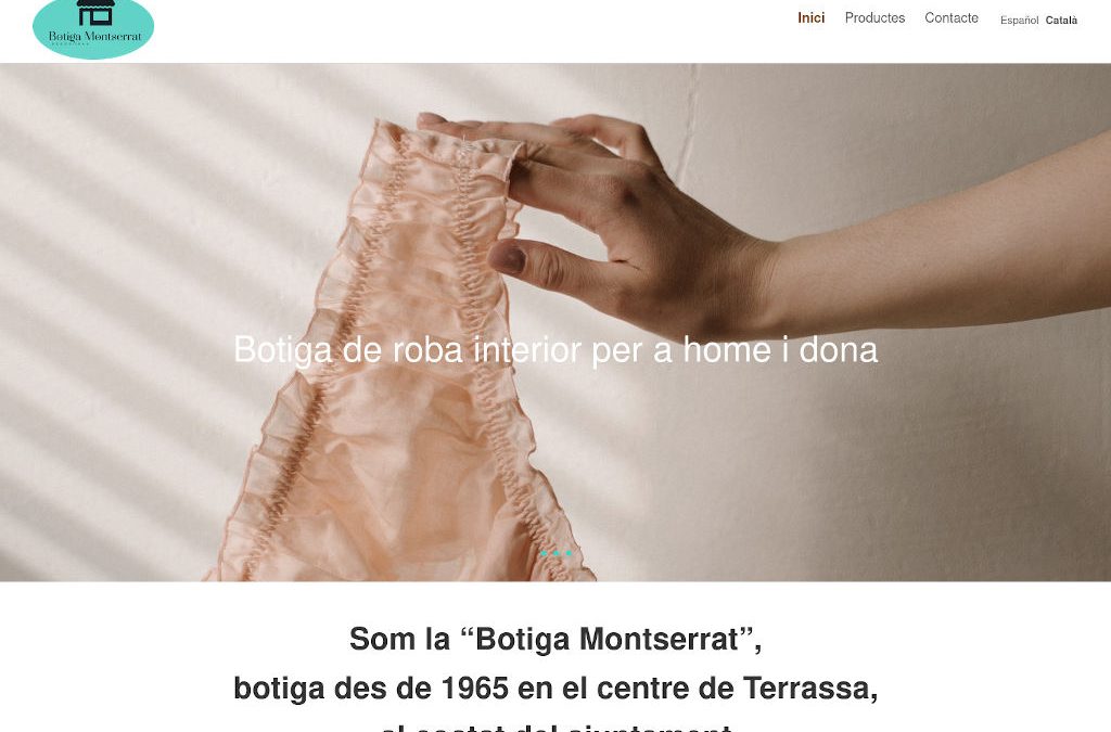 Web corporativa para tienda de ropa y mercería