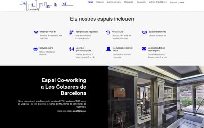 Web corporativa para coworking de empresas