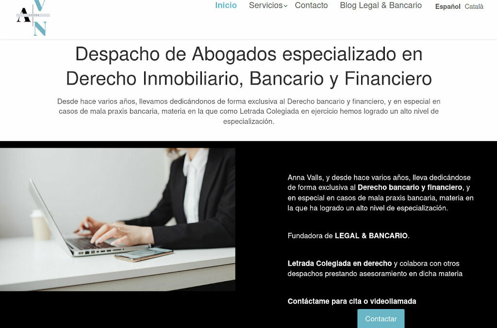 Web corporativa para despacho de abogados
