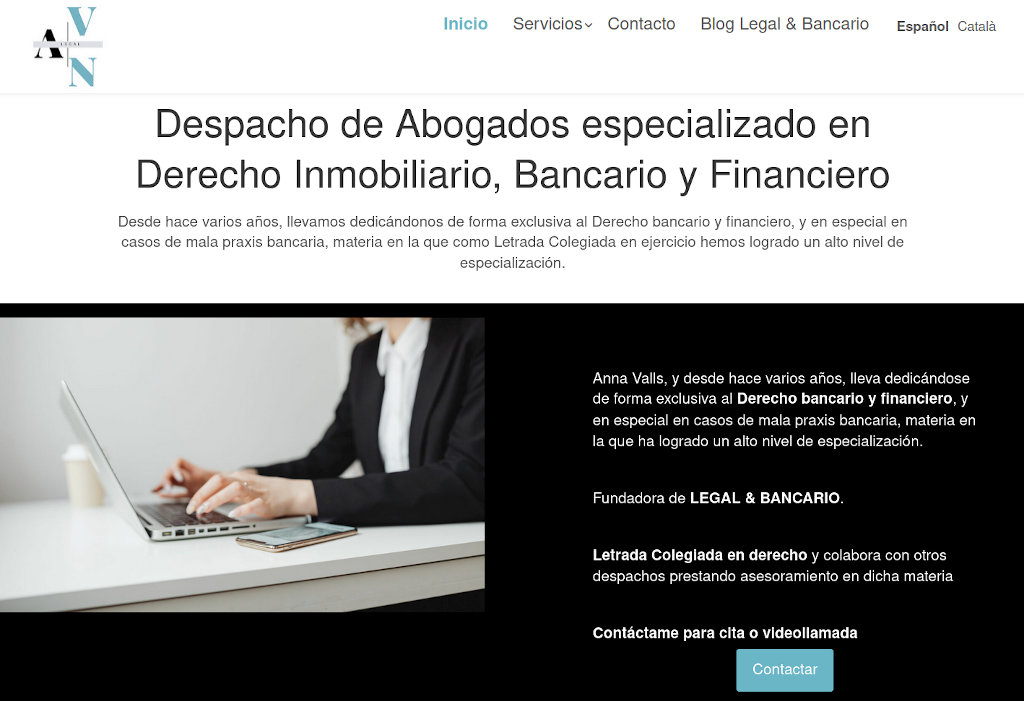 web despacho abogados derecho financiero