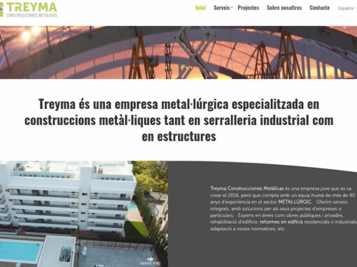 Web corporativa per a empresa de construccions metàl·liques a Terrassa