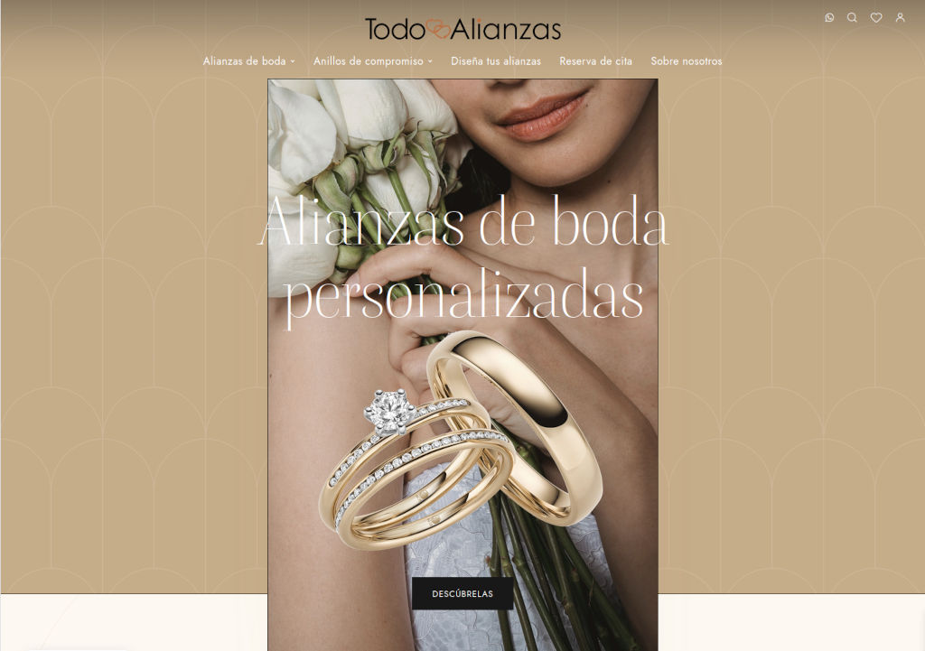web botiga tienda online anells aliances anillos alianzas compromiso boda personalizadas
