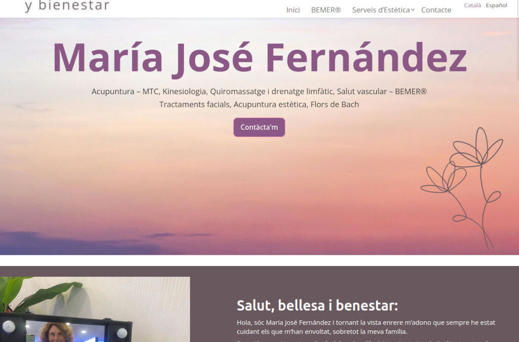 Web corporativa per a centre d’estètica, acupuntura i quiromassatges