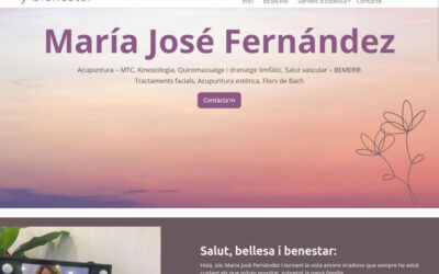 Web corporativa para centro estético, acupuntura y quiromasajes