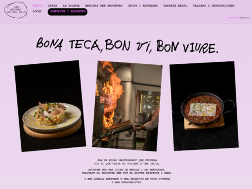 Página Web para el restaurante Cal Reig de Terrassa